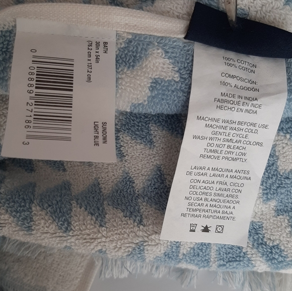 Pendleton Woolen Mills Sundown Cotton 2 Bath Towel 2 Hand Towel Set - Picture 13 of 15